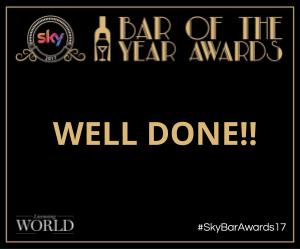 BarOfTheYear's tweet photo. Well done to our Finialists for Restaurant Bar of the Year #SkyBarAwards17 https://t.co/UfTewxzBex https://t.co/1iZFQ2wgwr