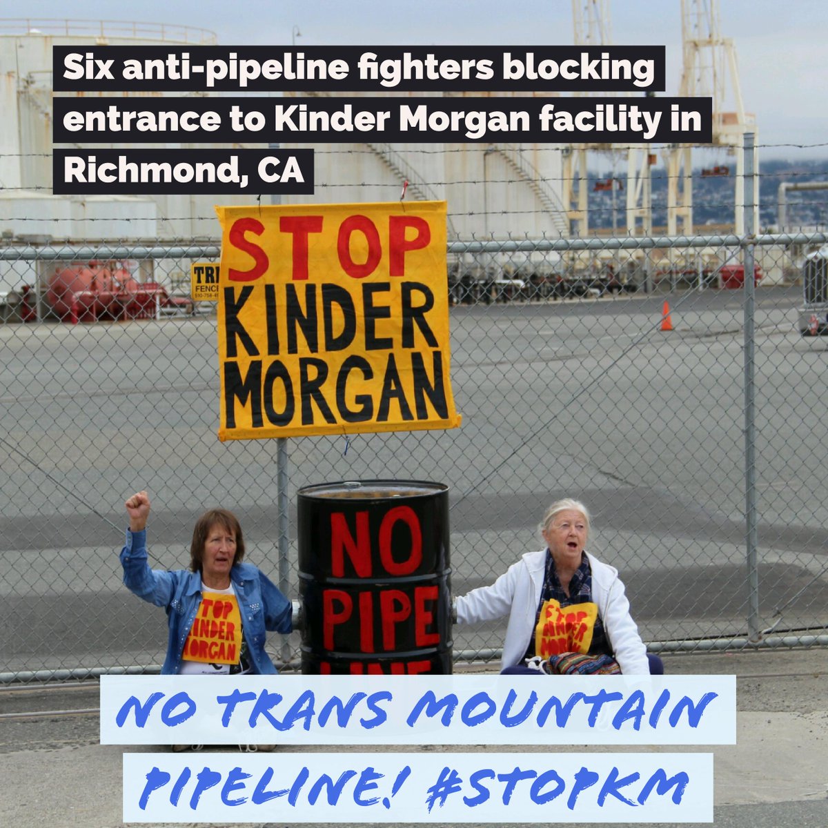 RisingTideNA's tweet photo. We are taking this stand today to stand in solidarity with First Nations in Canada who didn’t consent to this pipeline. #stopKM #NoTMPL https://t.co/H21N3b2feI