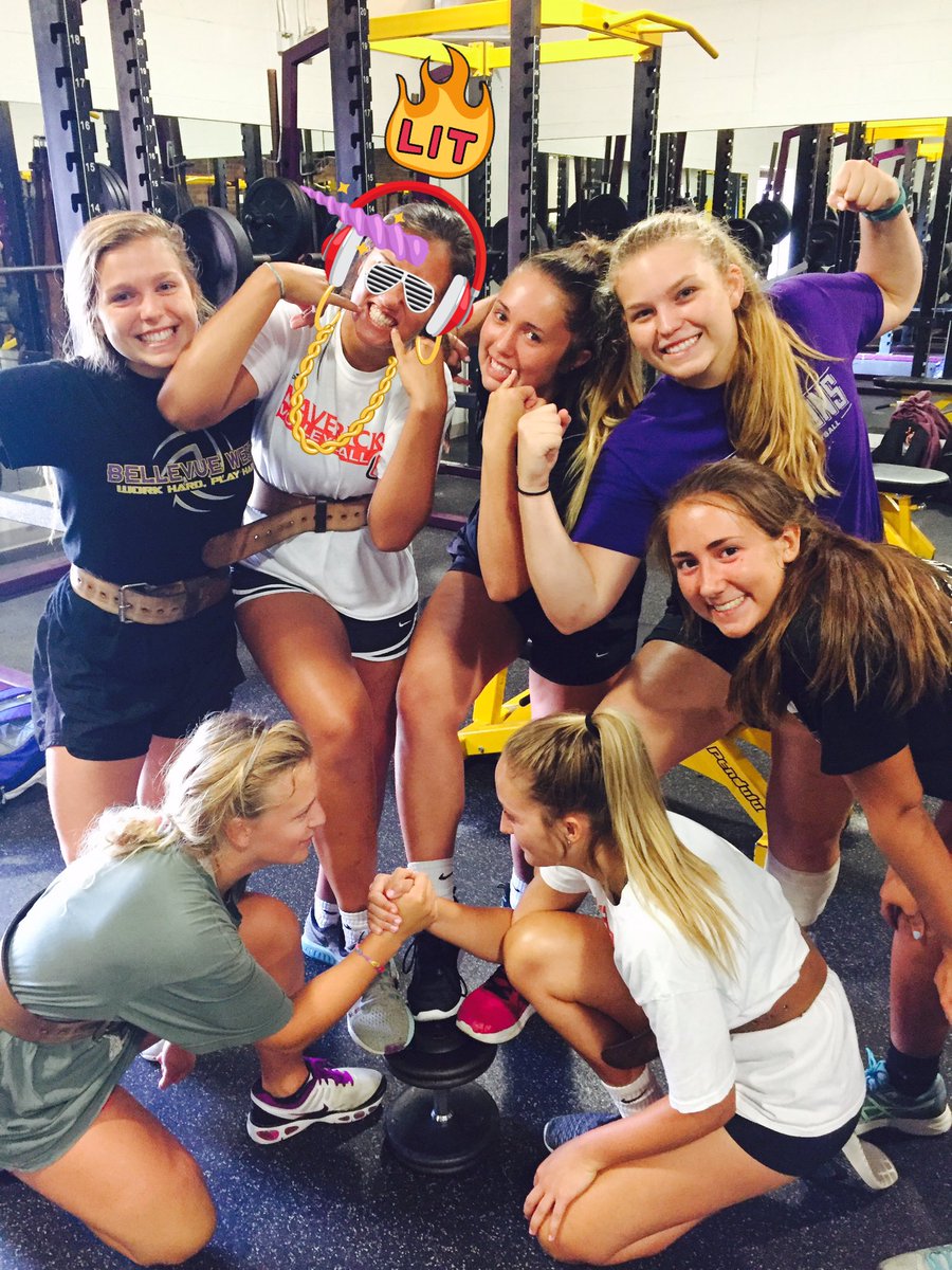 B_W_Volleyball's tweet photo. The grind never stops with this group 💜🏐💛 https://t.co/T3q2wwFafn