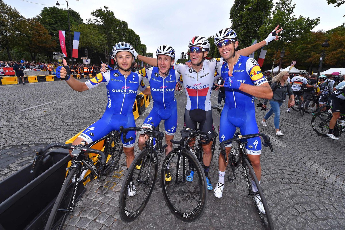 .@LeTour done! Thanks for all the support from back home in NZ, and to the whole @quickstepteam - thanks for the memories! 📸: @TDWsport