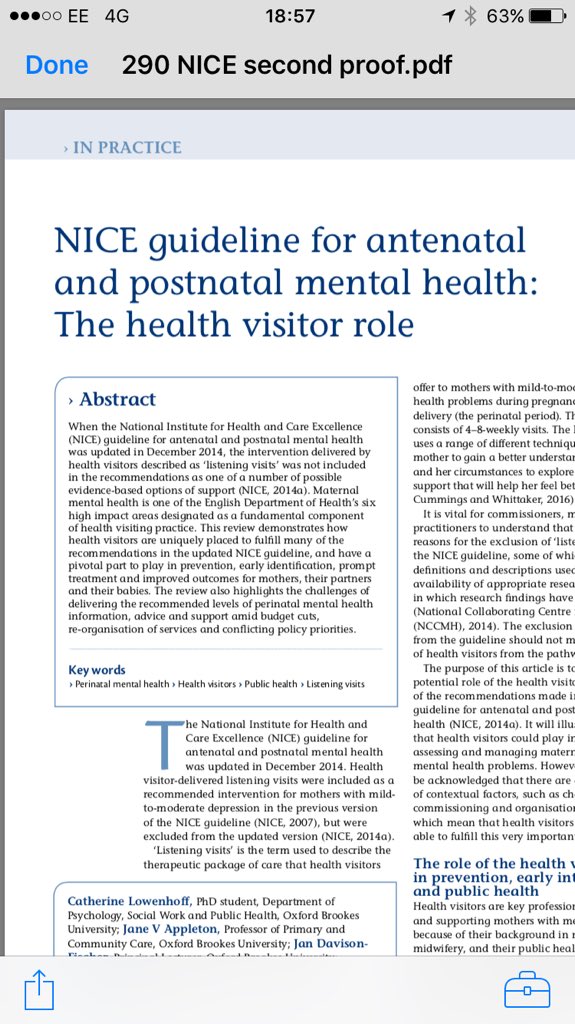 c_lowenhoff's tweet photo. For commissioners and HV's - an article in JHV about the unique and vital role of HV's in perinatal mental health care.#ihv #mmha https://t.co/lP7kaPrIJT