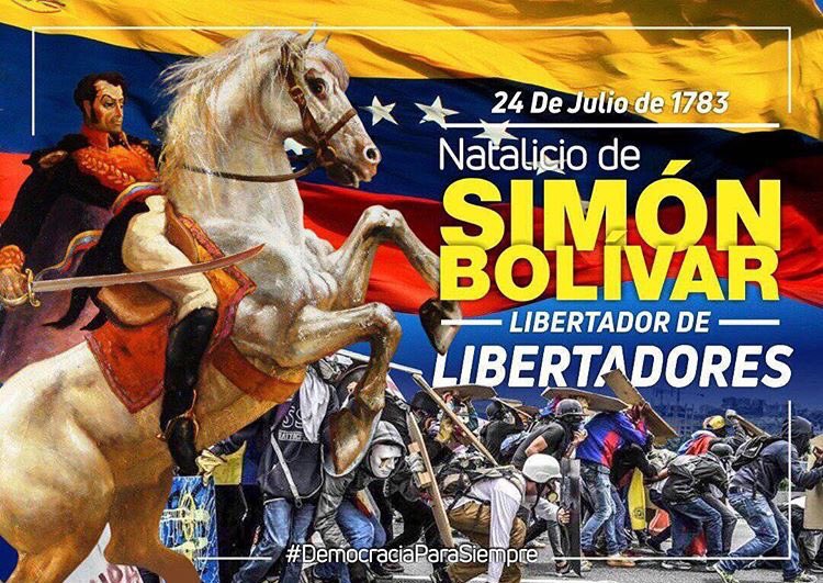 SubComMedios's tweet photo. 24 de Julio de 1783 Natalicio de El Libertador Simón Bolívar 
#LibertadorDeLibertadores 
#24julio https://t.co/yNRRuBquyr