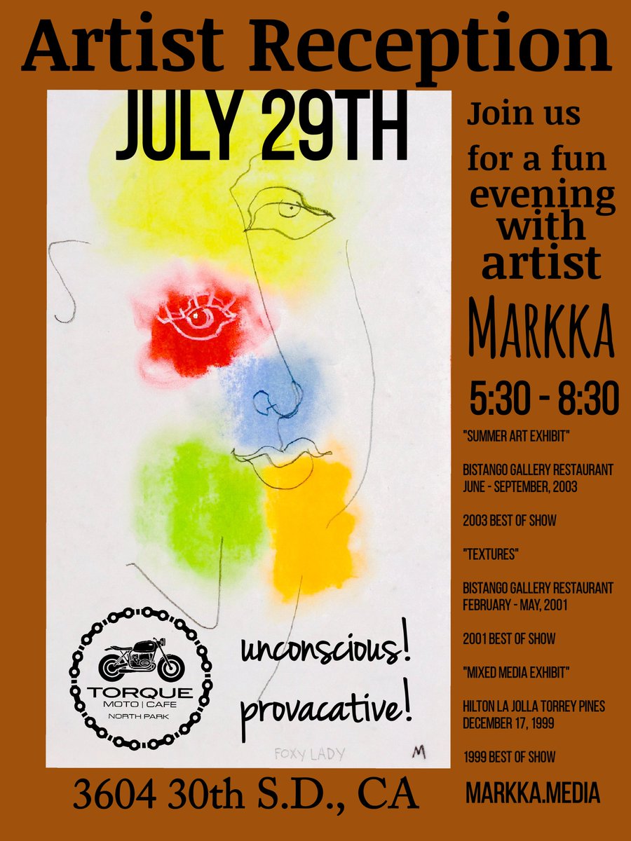 Going to be near San Diego on July 29th? Check out artist, markka.media, mention Mending Kids, and 50% of sales go to us!