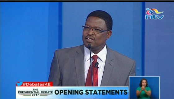 ntvkenya's tweet photo. Dr. Japhet Kavinga Kaluyu: I will end corruption and diaspora will get a chance to participate #DebatesKe https://t.co/lFViXgPCpY