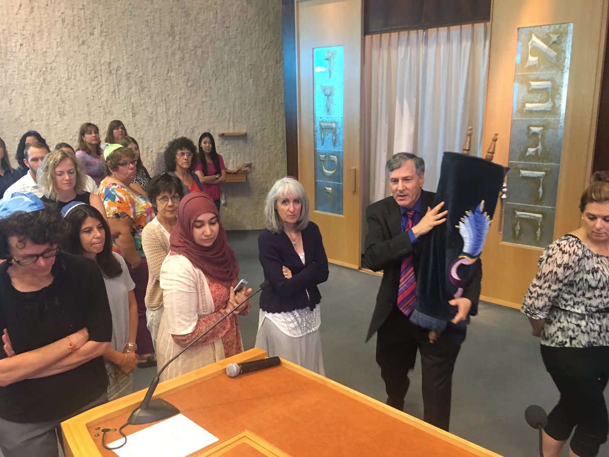 sethbrady9's tweet photo. Bernie Newman showing Ts one of approximately 10,000 Holocaust Torah scrolls recovered from a cave in France after WWII. #ASCDTig #WeAre203 https://t.co/dTSYAnThtk