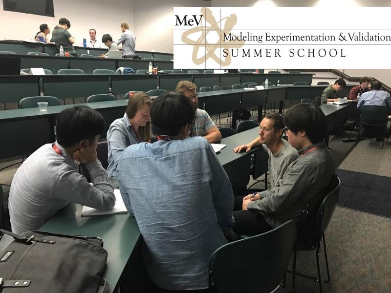 INL's tweet photo. Students break into small groups to discuss #nuclear safety topics during #MeVschool last week @IdahoStateU's Center for Higher Education https://t.co/9muKsyuLuF
