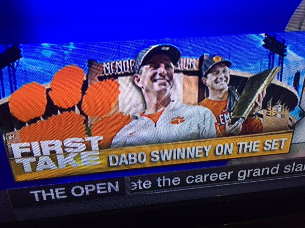 Chaintrain's tweet photo. @espn not exactly the right Memorial Stadium there...Tigers don't play on 33rd street in Baltimore

#Clemson @FirstTake #Baltimore https://t.co/C86cJxL8TU