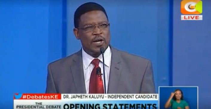 citizentvkenya's tweet photo. Dr. Kaluyu: My advice to corrupt fellows. . .  ‘Start packing.There’s a new Sheriff in town’  #debatesKE https://t.co/3pIiwIxrPh