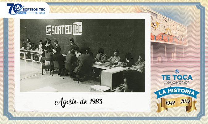 SorteosTec's tweet photo. Un recuerdo más de nuestra historia, son estos momentos en los cuales se realizaban los sorteos. #SorteosTec70 ☺️ https://t.co/DTPzR2Eqjm