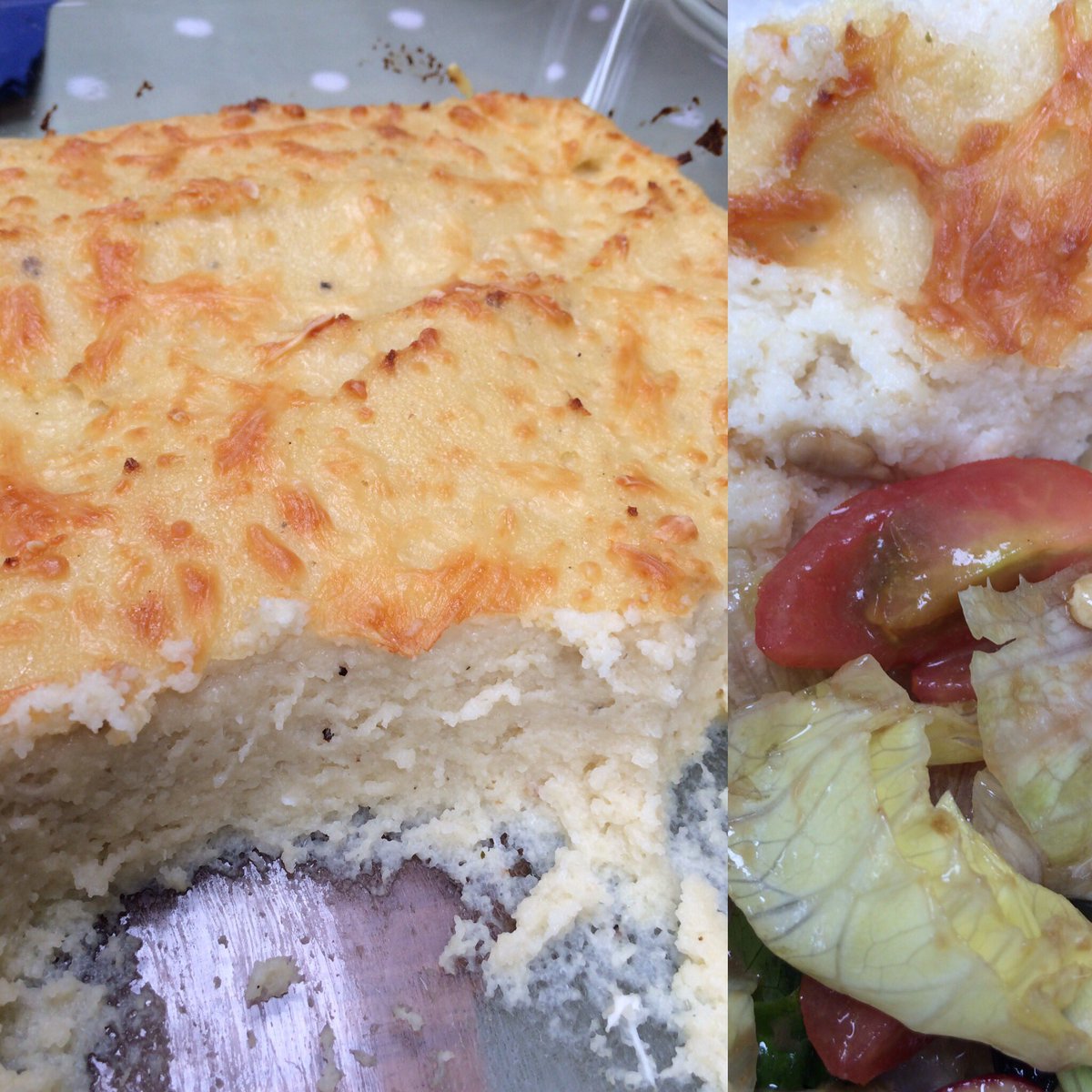 Polenta gratin! Easy, cheap and a family please #food #batchcooking