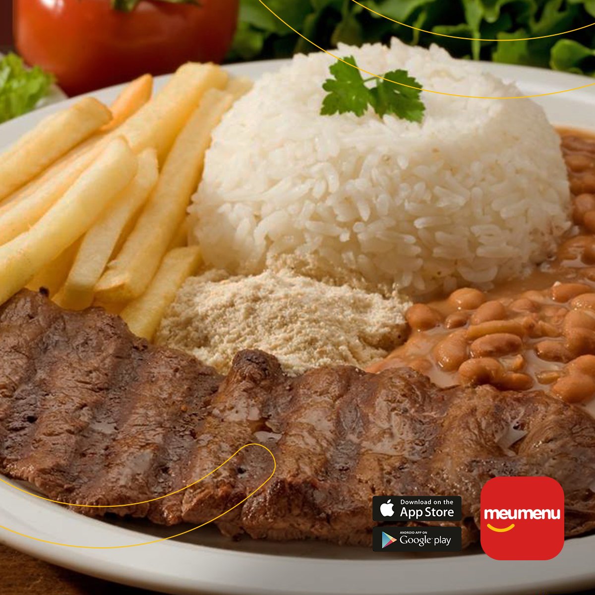 meumenunet's tweet photo. Vamos começar a semana com um almoço delicioso e precinho especial? Baixe agora mesmo o nosso app e confira nossas ofertas! #meumenu https://t.co/39VImO46ww
