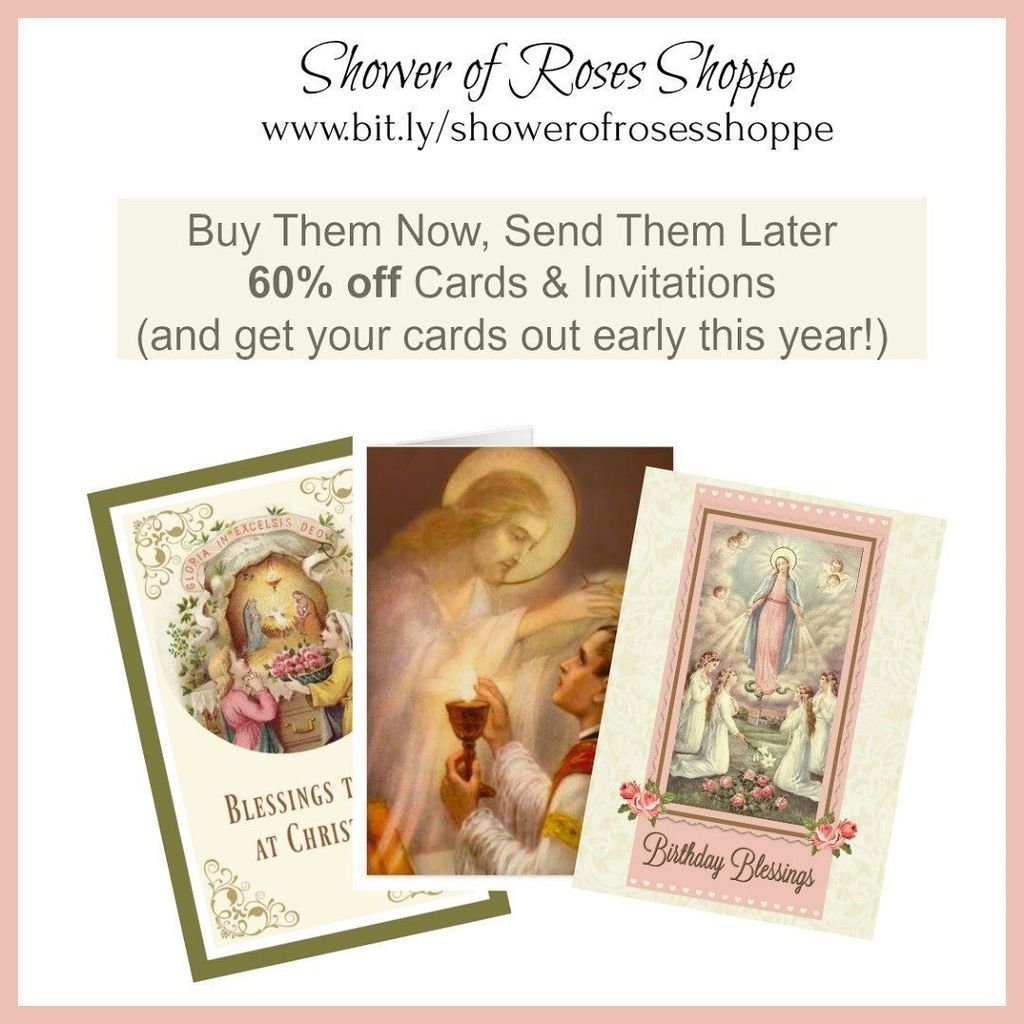 RosesShoppe's tweet photo. 60% OFF SALE! Won't last long! https://t.co/vLNRC2whtN #catholicgifts #catholiccards #catholicstickers https://t.co/hanJuIfv0T https://t.co/7qNsFNFnSj