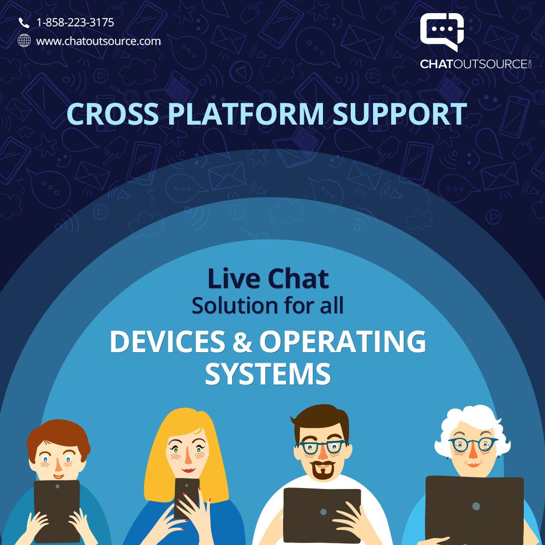 Chat_Outsource's tweet photo. Live Chat solution for all devices and Operating Systems. #ChatOutsource #LiveChat #CrossPlatformSupport https://t.co/N3YiFfuVTL