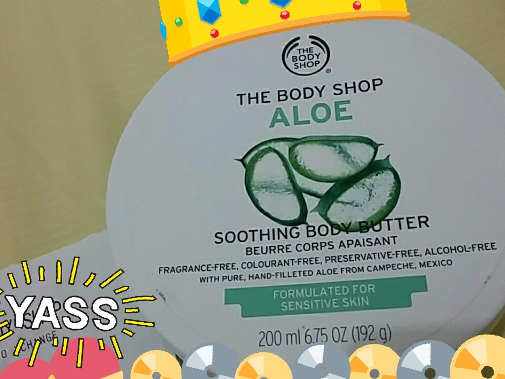 nerrrya's tweet photo. ๐ ฤloe soothing body butter #lastitem #today @TheBodyShopIndo @BXchange_Mall https://t.co/2vutnzHnfY