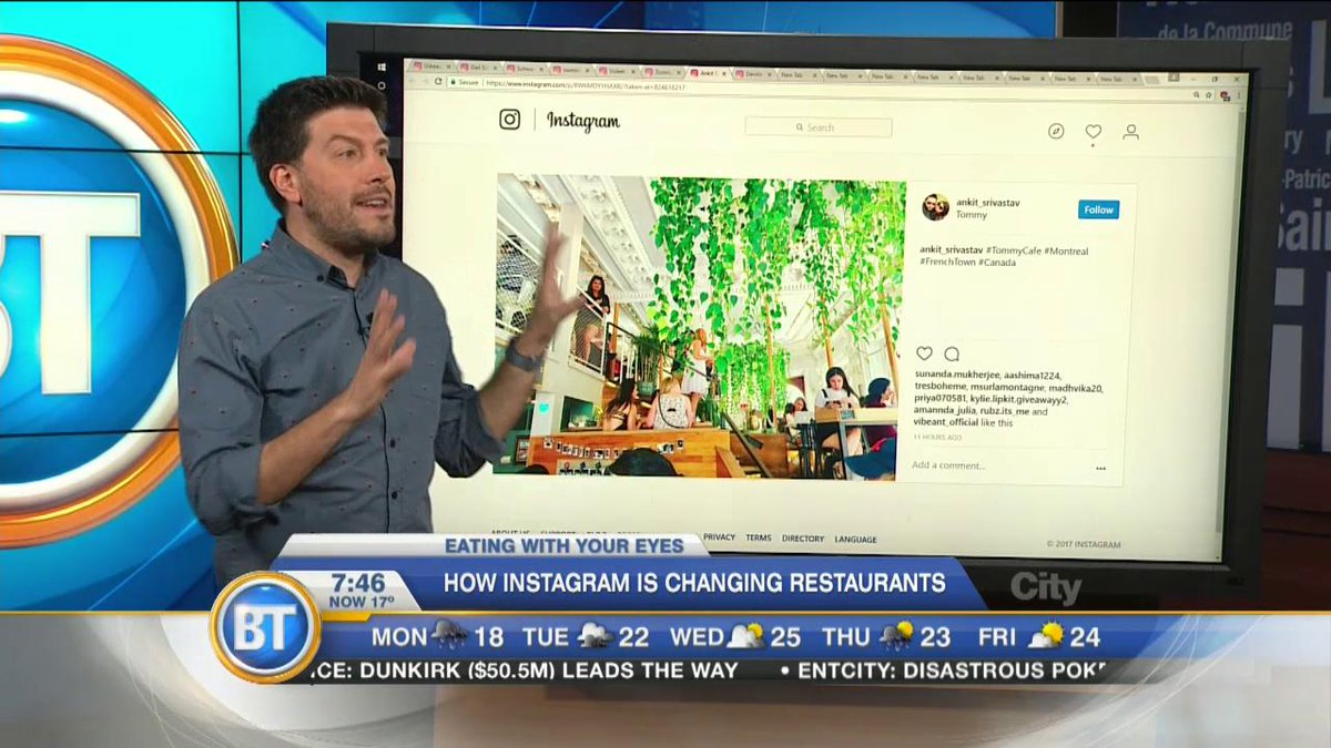 How Instagram is changing restaurants https://t.co/5QrqVzDko9