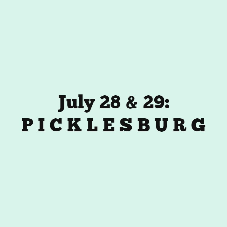 PghIceCreamCo's tweet photo. Come try our six different types of pickle ice cream! Find us on the Roberto Clemente Bridge in Downtown Pittsburgh. https://t.co/GxVQ9y7MZs