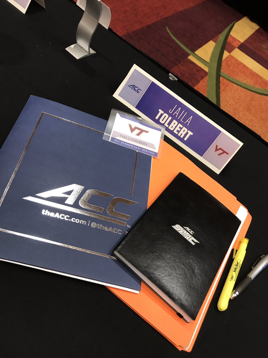 jaila_tolbert's tweet image. Great weekend representing @hokiesports at the ACC SAAC meeting! @ACC_Compliance @Div1SAAC #TakeACCtion #ACCSAAC