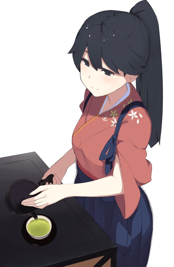 艦これ「お茶入れる鳳翔さん #鳳翔 #艦これ 」|みすじのイラスト