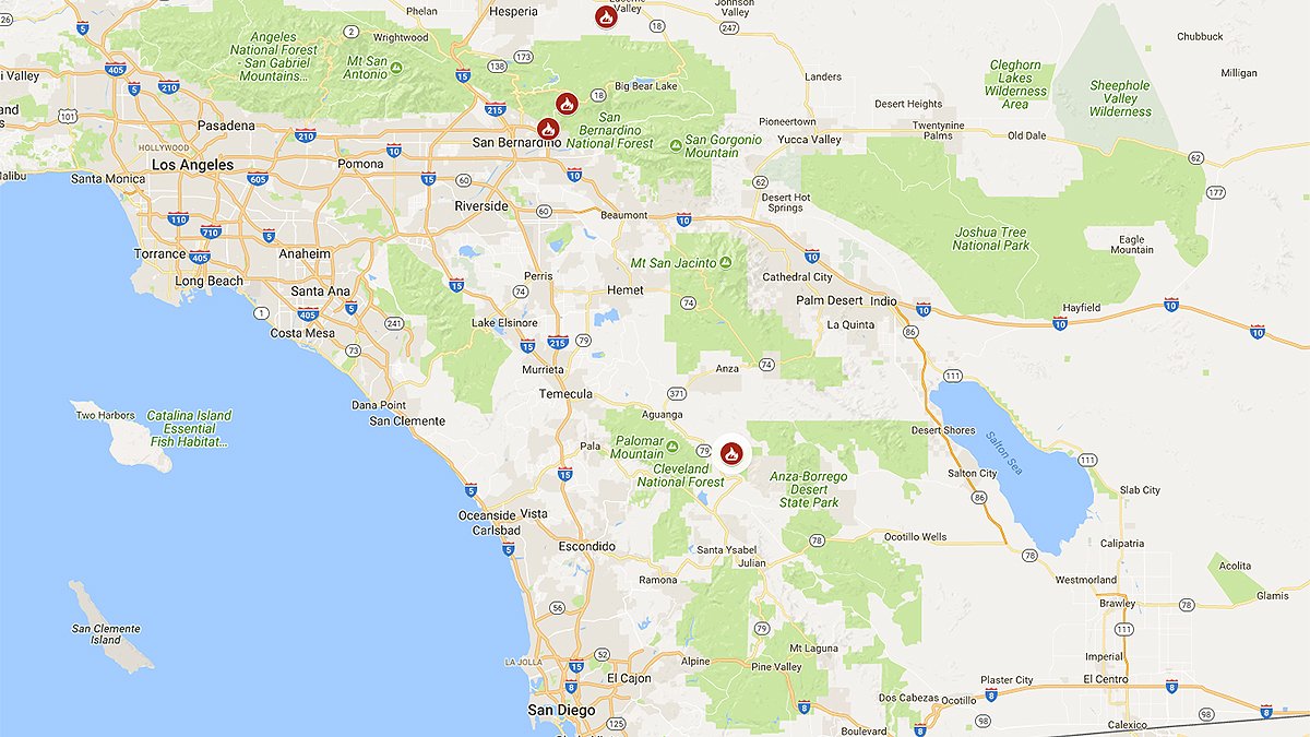 nbcsandiego's tweet image. Cal Fire reports crews are gaining the upper hand on the #LostFire near Warner Springs on.nbc7.com/DZgE485