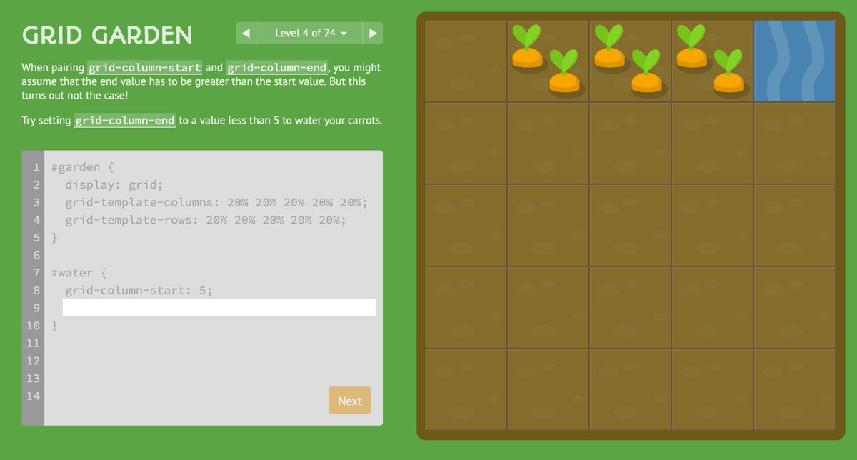 ResolutionATH's tweet photo. Learn css grid by watering your grid garden. #css #frontend #Webdesign  https://t.co/bjzmWC3JNM https://t.co/RpgRKKu4r7