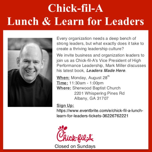 CFAAlbanyLee's tweet photo. ATTN: Business &amp; Organization Leaders, here is information on our Lunch &amp; Learn. Tickets are available for purchase now! https://t.co/uIACpeJnXF