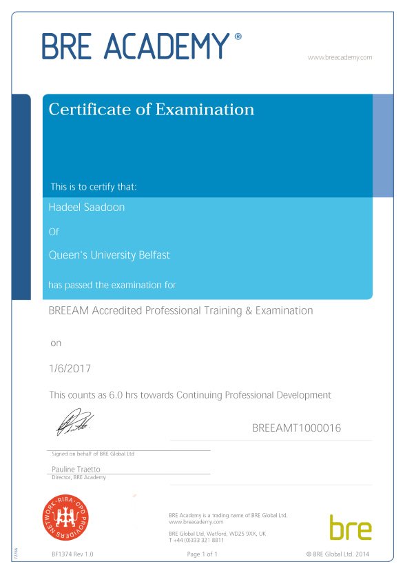 HadeelSafaa's tweet photo. Officially a BREEAM Accredited Professional registered on Green Book live!π#SustainabilityChampion #BREEAMAP #BritishResearchEstablishment https://t.co/q9XY0eP2xX