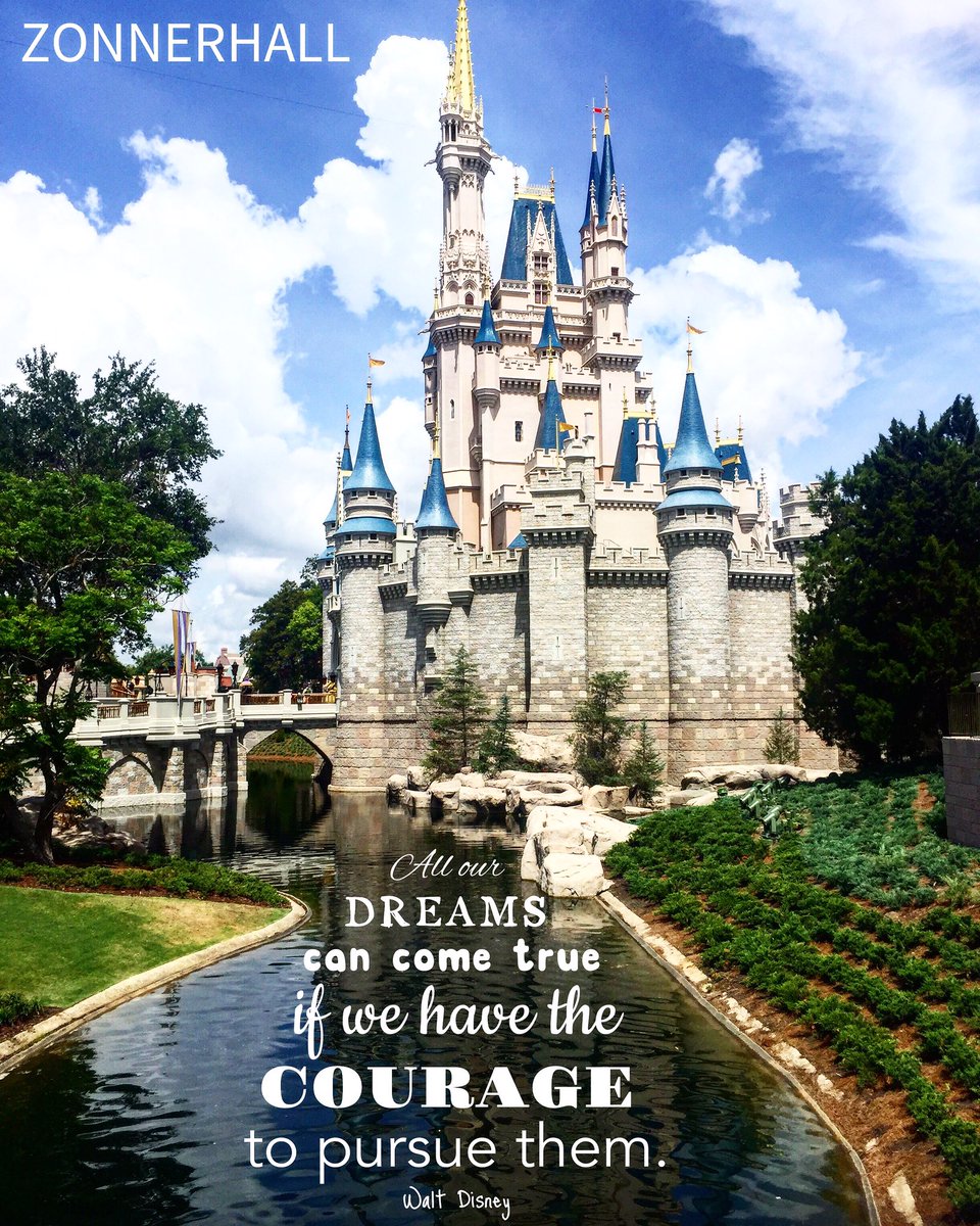 Zonnerhall's tweet photo. If you can dream it, you can achieve it! #mondaymotivation #inspiration #motivation #monday #quote #disney #waltdisney #courage #zonnerhall https://t.co/h8LMY1dWTY
