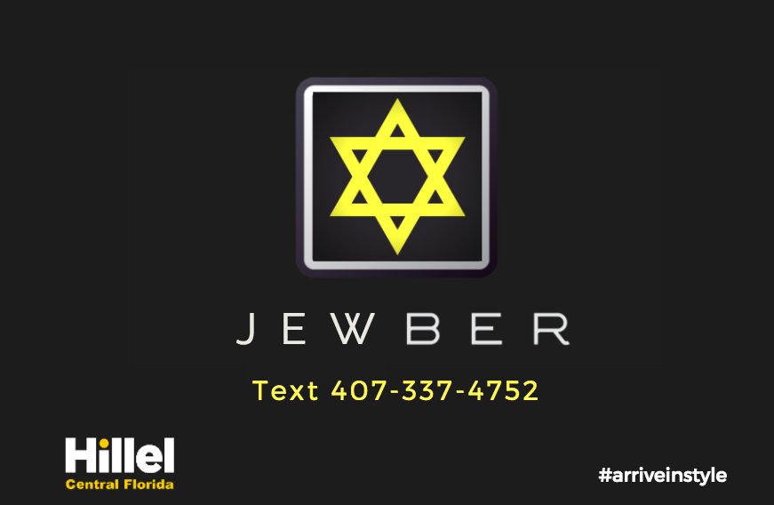 UCFHillel's tweet photo. #Jewber is coming back in just one month! 🚙💨 https://t.co/7qWcYxUUdc
