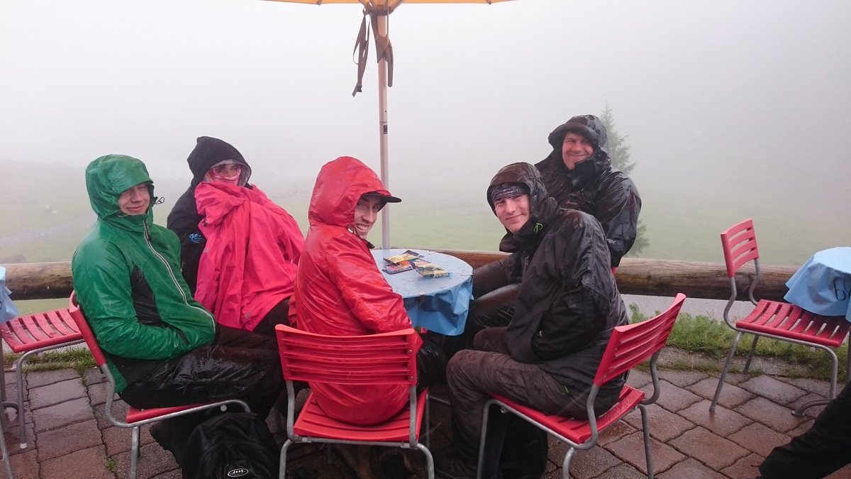 NorthScouts's tweet photo. Welsh Scouts in familiar conditions. #CardiffKISC17 https://t.co/49jpfrSqRt