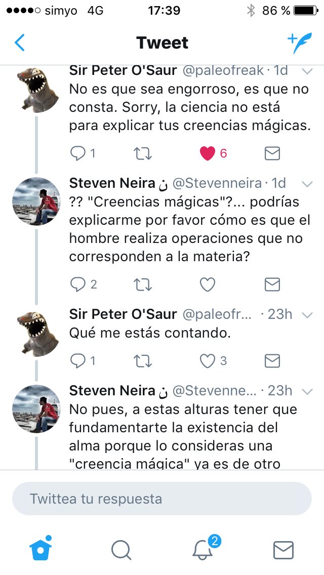 ?? "Creencias mágicas"?... podrías explicarme por favor cómo es que el hombre realiza operaciones que no corresponden a la materia? No pues, a estas alturas tener que fundamentarte la existencia del alma porque lo consideras una "creencia mágica" ya es de otro costal... Claro! A estas alturas con el argumento de que somos un "cúmulo de células" es resucitar a Demócrito, Hobbes y toda la caterva materialista.