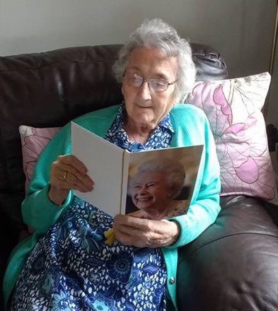 RosieHegartyPR's tweet photo. When your grandma turns 100 even the queen gets involved in the celebration #legend #queentoqueen #chorleynews https://t.co/9AnW3NT2A0