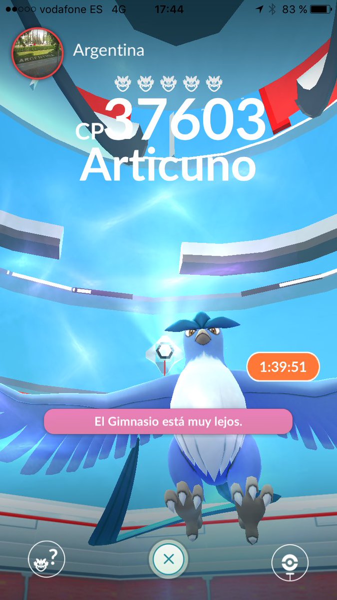 PokemonGoSabidu's tweet photo. Chicos necesitamos gente!! articuno en via hispanidad veniros! https://t.co/kv5WSlRw5Q