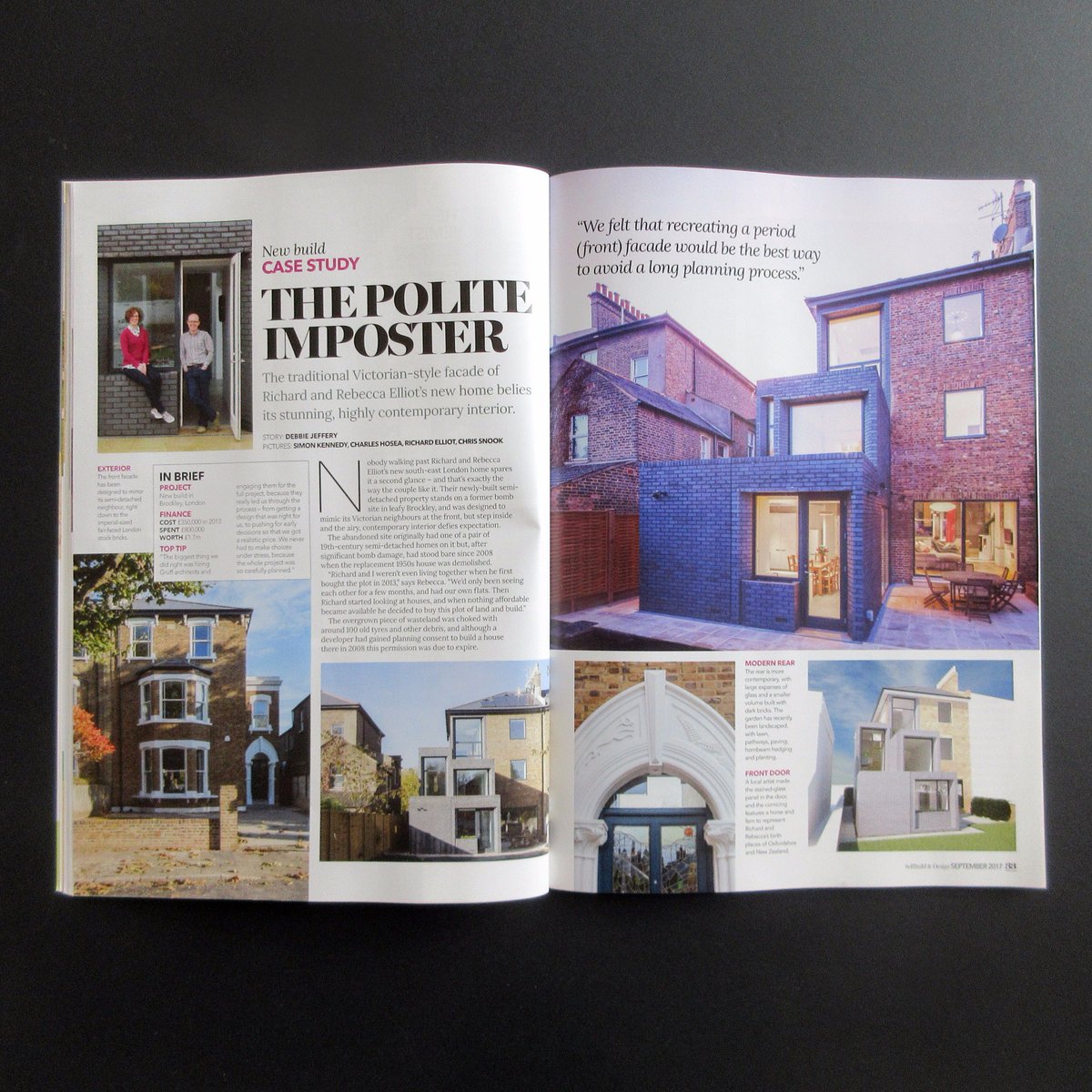 gruffarchitects's tweet photo. Extra! Extra! Read all about it! 8pg spread on #BreakspearsHouse in Sept issue of @SelfBuildDesign. Interesting feature on kitchen sinks too https://t.co/qm8QAMNQtR
