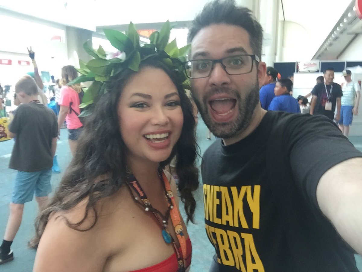 I found @The_SneakyZebra at @Comic_Con!! #Moana #SneakyZebra #ConventionLife #CosplayEveryday #SDCC2017