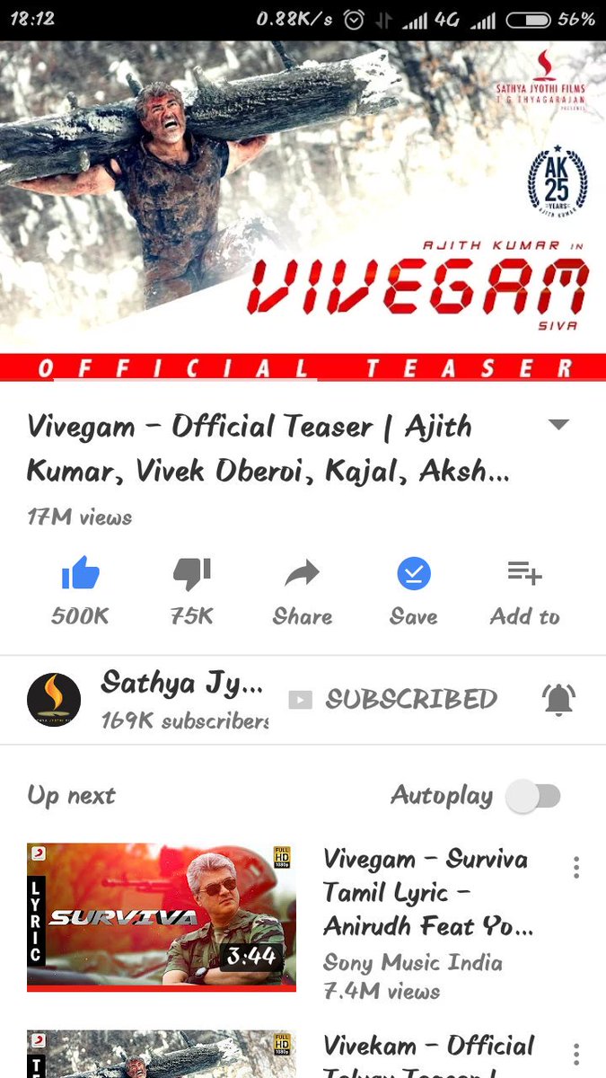 rameshj505's tweet photo. Soon
MOST 👍
NO 1⃣ TEASER IN THE WORLD
#BE_THE_BEST
#can_can
@ThalaAjith_FC
@directorsiva
@anirudhofficial
#TrendsettersThalaAjithfans https://t.co/YReUuGLyLh