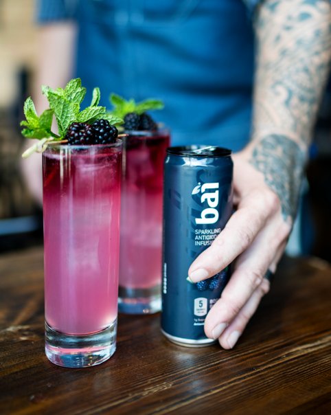 Keep your taste buds out of trouble on #NationalTequilaDay with this Blackberry Lime Highball by @apt_bartender.