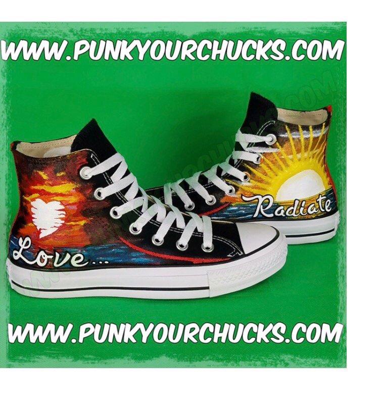 TinaWesson's tweet photo. Have Mag design your own personalized pair of Chuck Taylor's! These are mine! https://t.co/7kPJWXorQV