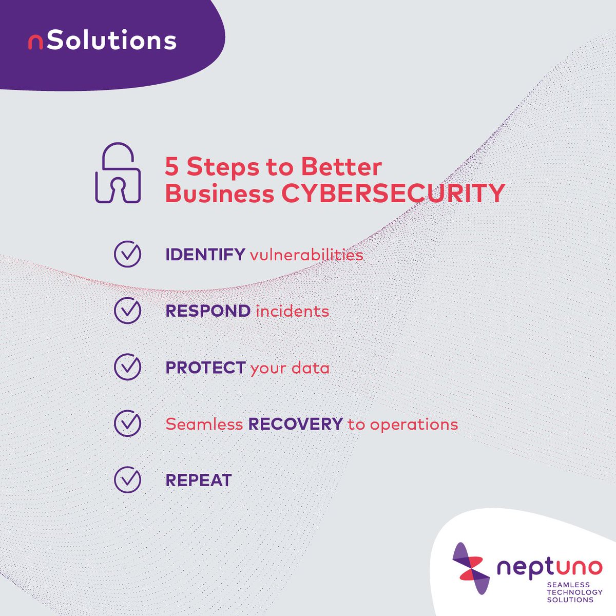 NeptunoNetworks's tweet image. ¡nPodera tu negocio y protege la información con nuestro serivicio de #CyberSecurity!

#SeamlessTechnology #FutureProof #NeptunoPR