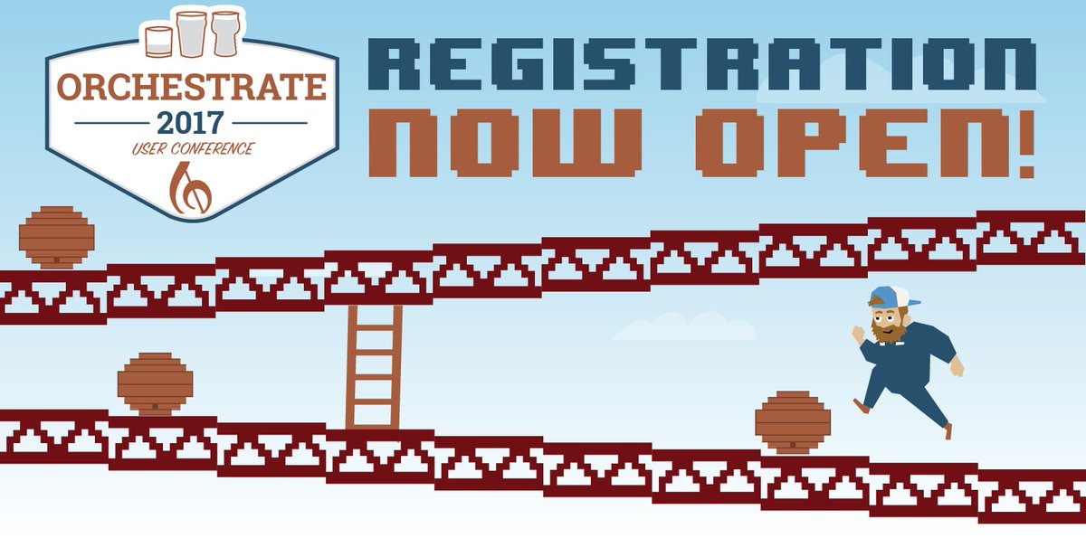 DistillerySOFT's tweet photo. Orchestrate 2017 Registration is officially open! #LevelUp https://t.co/rr84oxaiAg https://t.co/OhZKPfWozF