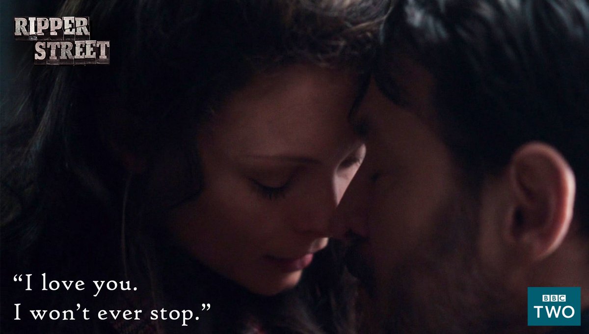 "I love you. I won't ever stop." #RipperStreet <a href="/BBCTwo/">BBC Two</a> <a href="/TigerAspectUK/">Tiger Aspect</a> <a href="/MultitudeMedia/">Multitude Media</a> <a href="/MyannaBuring/">MyAnna Buring</a>