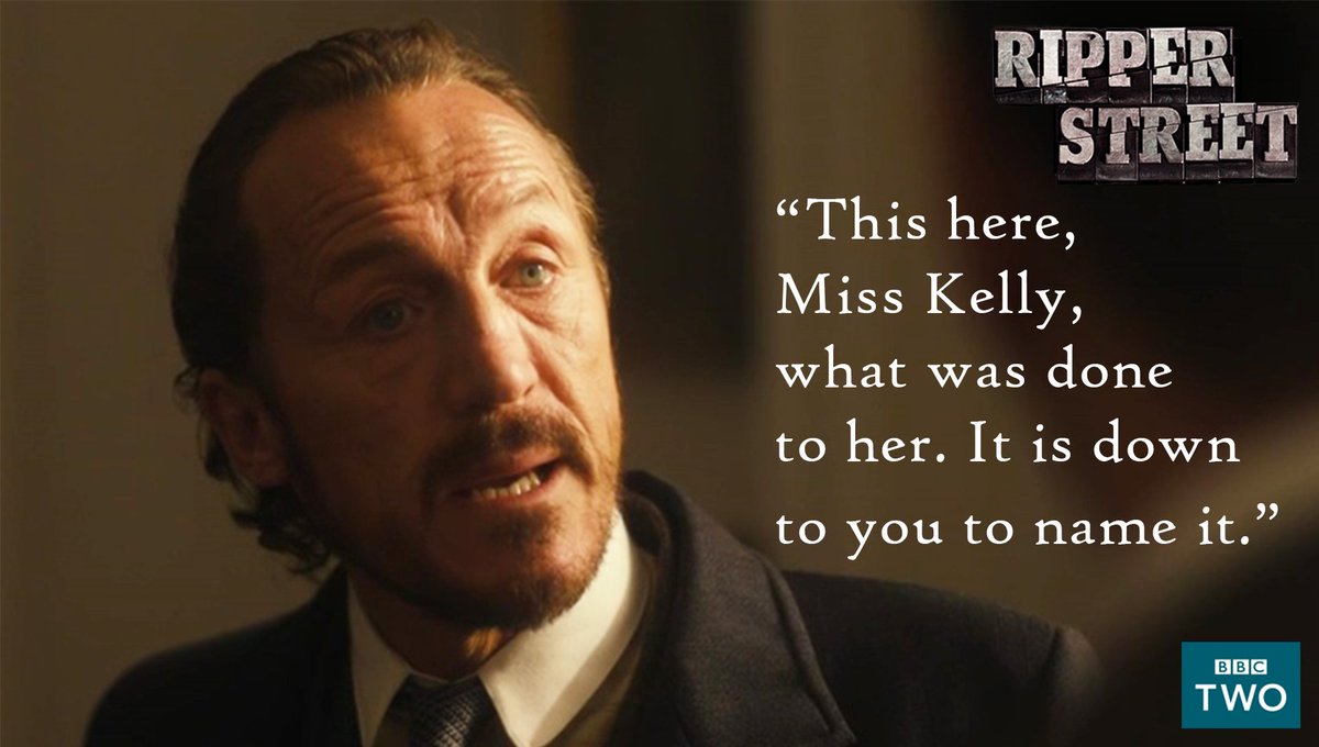 "This here, Miss Kelly, what was done to her. It is down to you to name it." #RipperStreet <a href="/BBCTwo/">BBC Two</a> <a href="/TigerAspectUK/">Tiger Aspect</a> <a href="/JeromeFlynn/">Jerome Flynn</a>
