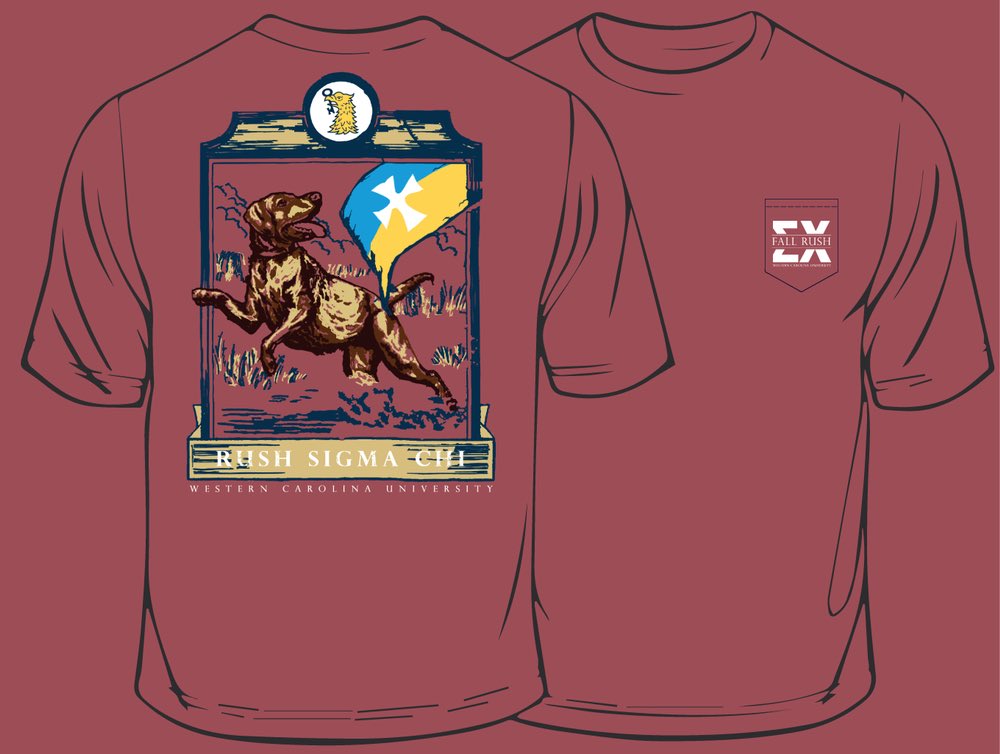 WCU_SigmaChi's tweet photo. Ladies and Sigs, our Fall 17 shirt is here! They are comfort colors in the shade Crimson. They're only $16. The link is in our bio. https://t.co/W91tc4l6FQ