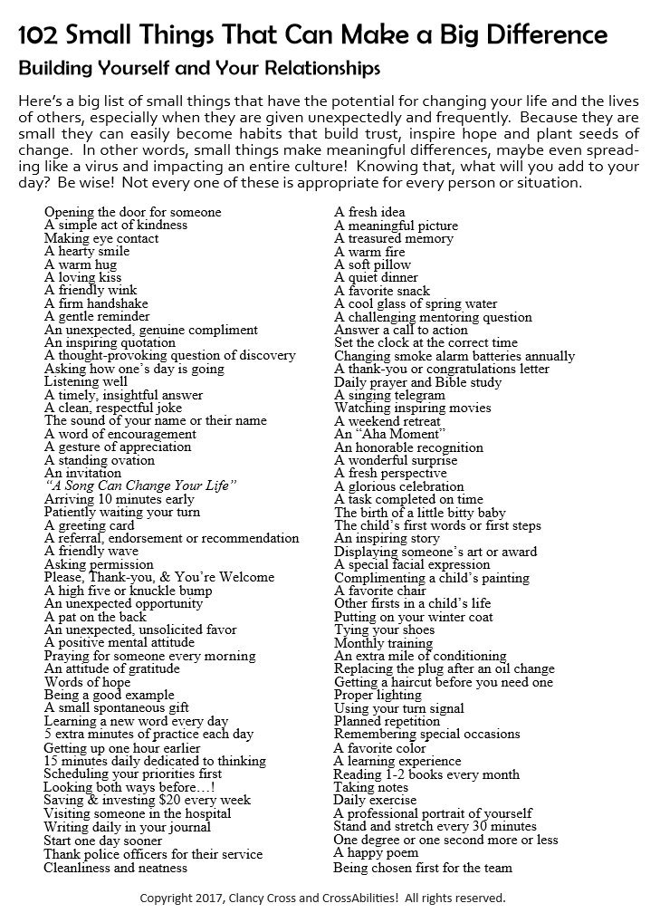 ClancyCross's tweet image. 102 Small Things… clancycross.com/2017/07/24/102…