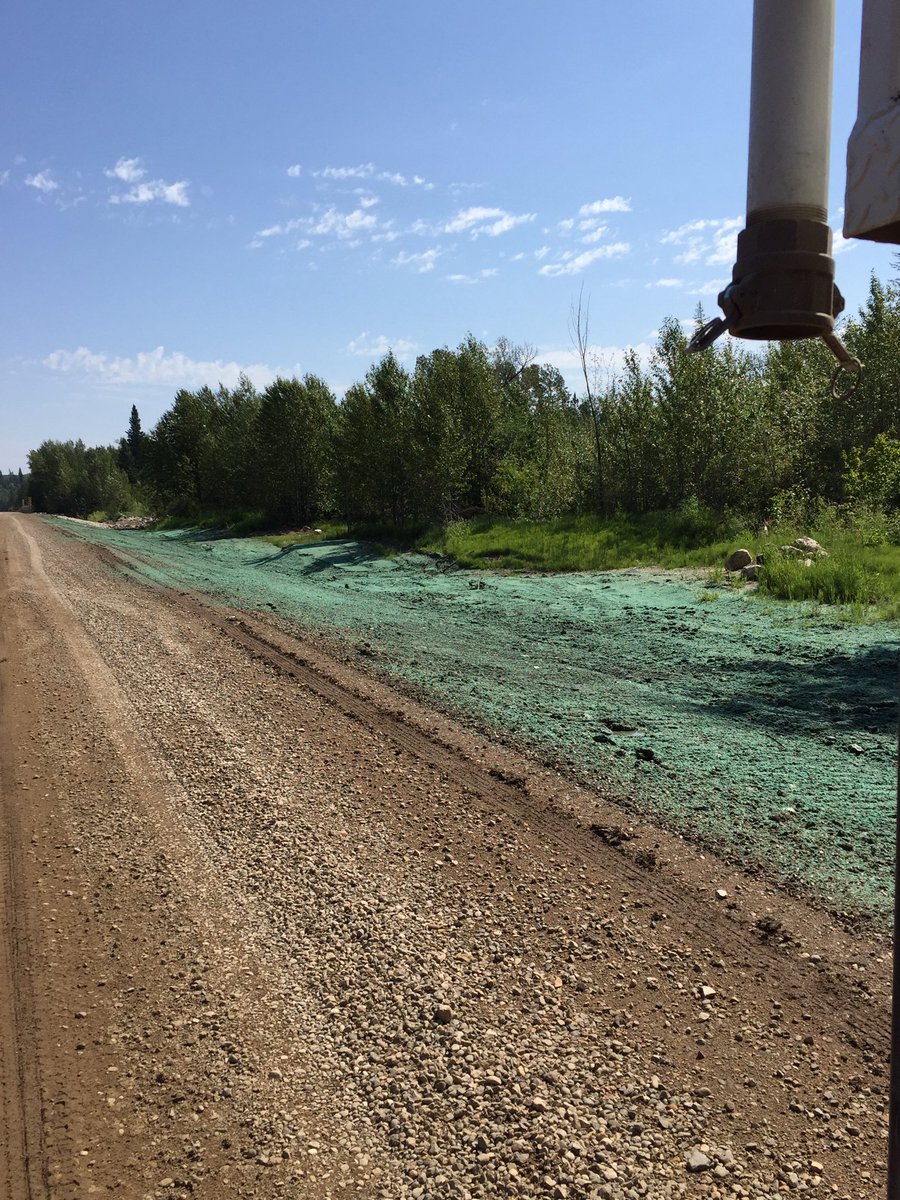rvcontracting's tweet photo. Reclamation seeding after a new bridge instal, northeast #Saskatchewan . @WeBuildSK . #xplorsask https://t.co/oxmoLAhUHn