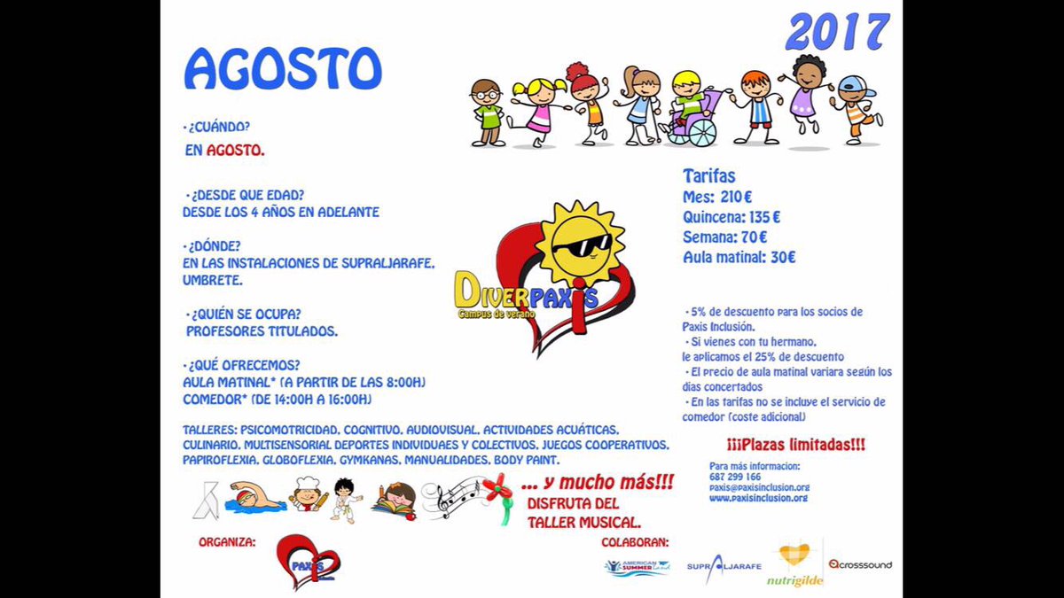 Paxisinclusion's tweet photo. A qué estás esperando para apuntarte al campamento de moda en este verano? https://t.co/cTBaOWhcJk