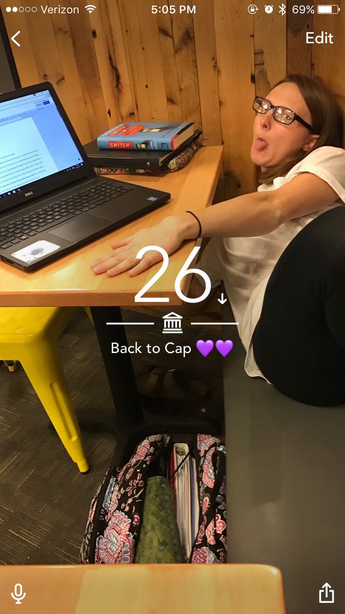 emilysinger4's tweet photo. Twenty six more days till I get to move in and be this awesome girl's roommate!!! 😂💜 #BacktoCap https://t.co/UrAZDy8Qhx