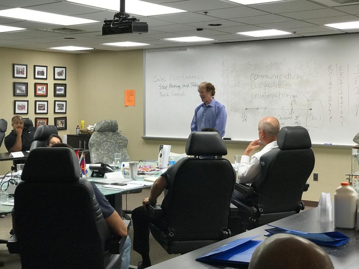 USSCLLC's tweet photo. Our sales team all in Exton, PA for training and updates! Guest Speaker - Scott Messer of Sales Evolution #USSCGroup #SalesMeeting https://t.co/D3dCSReCTu
