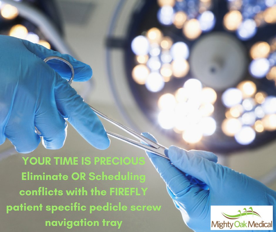 #FIREFLY Technology helps hospitals faced with scheduling conflicts for their current #spine #navigation systems. #PatientSpecificTray