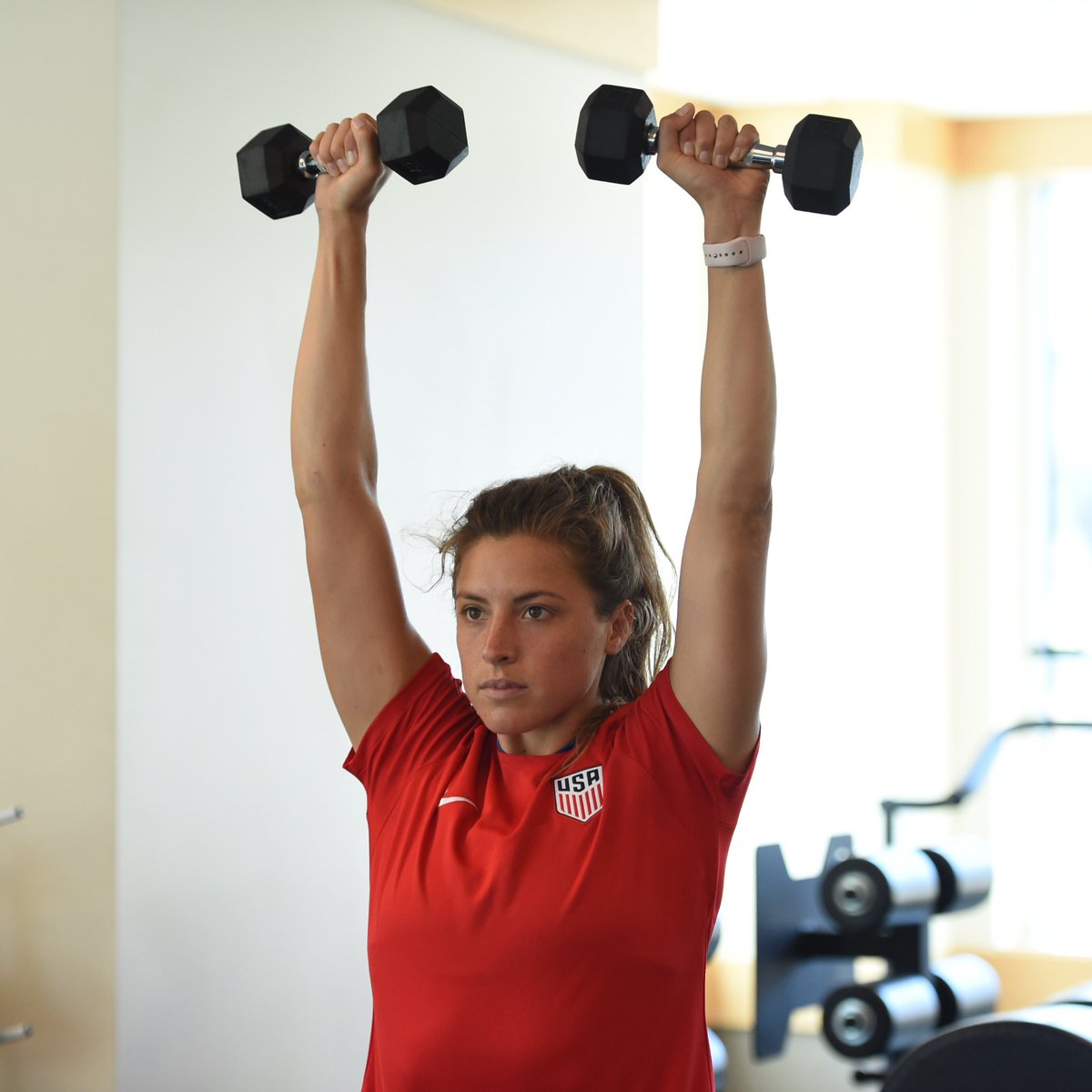 USWNT's tweet photo. Let's get down to business...

Camp underway in Seattle. 💪 https://t.co/FyxJU5ECdW