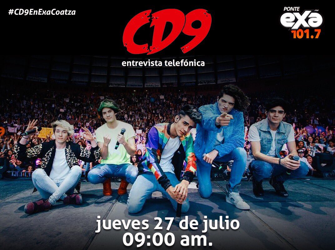 SOYFMCTZ's tweet photo. 😱😱Este jueves a las 9:00 am entrevista telefónica con @CD9, usa el HT y haz tus preguntas #CD9EnEXACoatza 🎶 https://t.co/zOaI0g5vOi